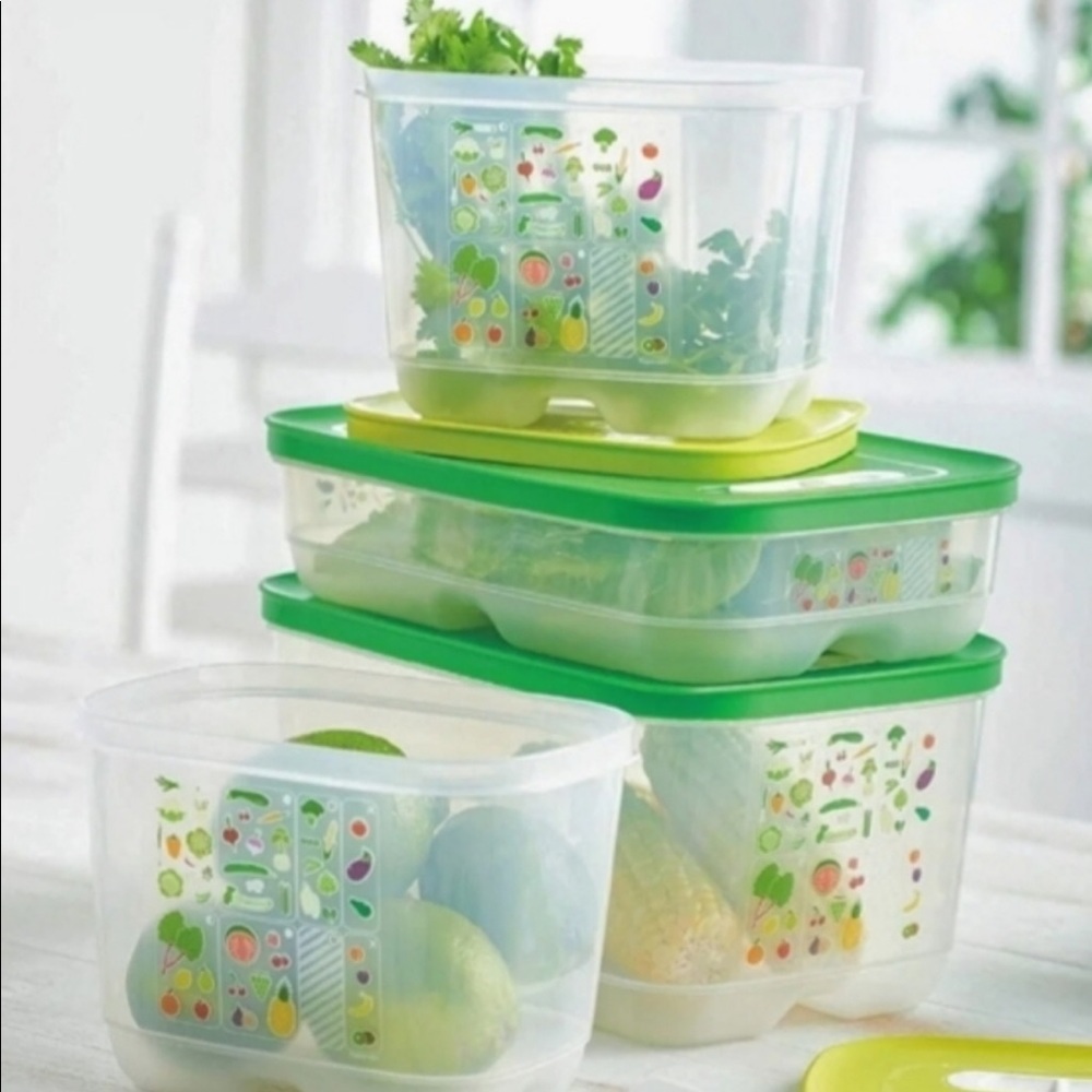 TUPPERWARE FRIDGESMART 4 PIECES SET - Picture 1 of 4